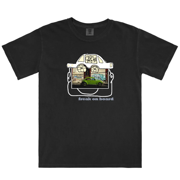 Black front flat lay