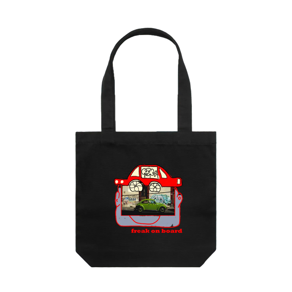 Black front flat lay